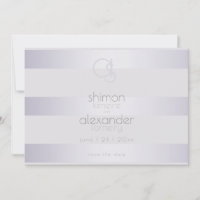 Violet Silver Shimmer Stripes Monogram2