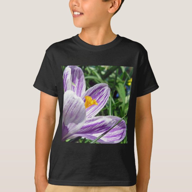Violet Spring Crocus T-Shirt (Front)