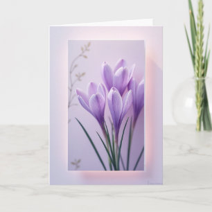 Violet Spring Mothers Day Card
