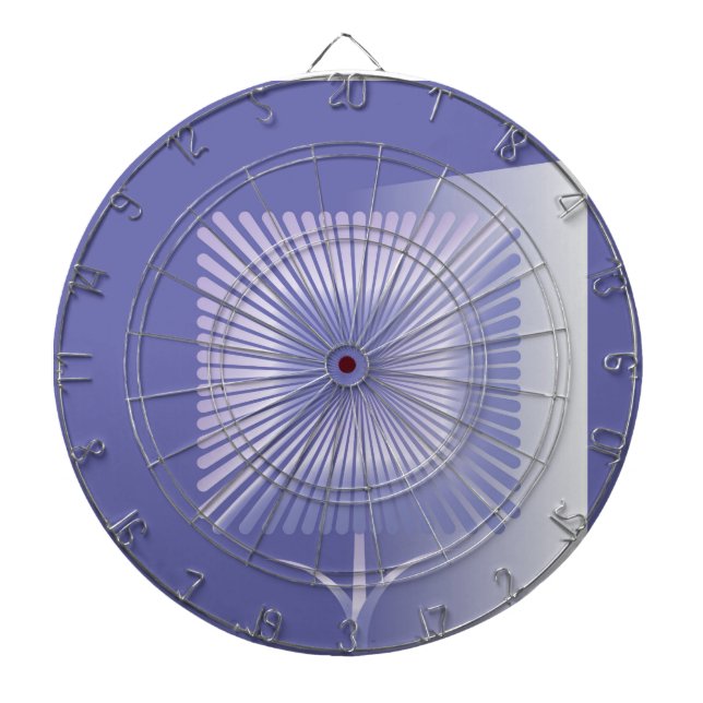 Violet square flower dartboard (Front)