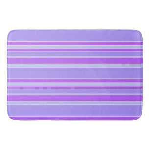Violet stripes bath mat