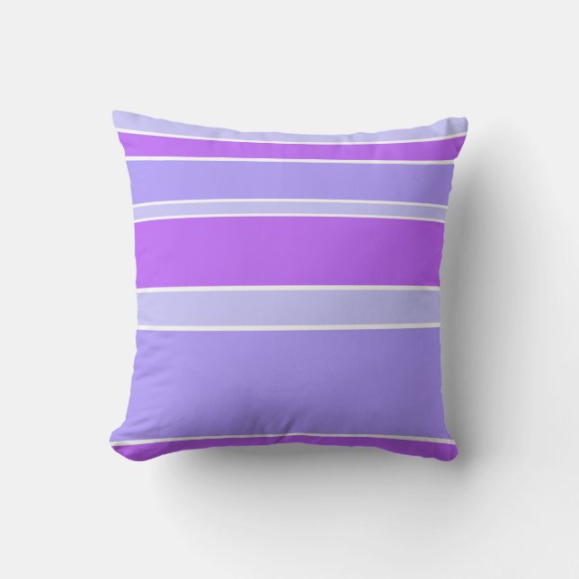 Violet stripes cushion (Front)