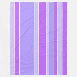 Violet stripes fleece blanket