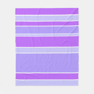 Violet stripes fleece blanket