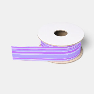 Violet stripes grosgrain ribbon
