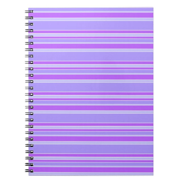 Violet stripes notebook (Front)