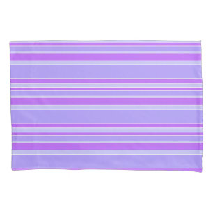 Violet stripes pillowcase
