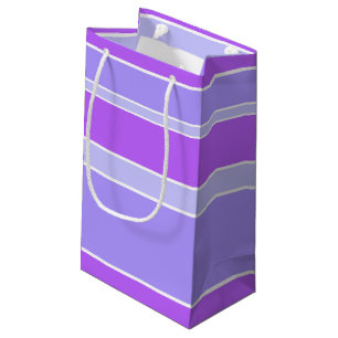 Violet stripes small gift bag