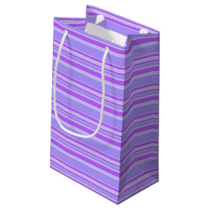Violet stripes small gift bag
