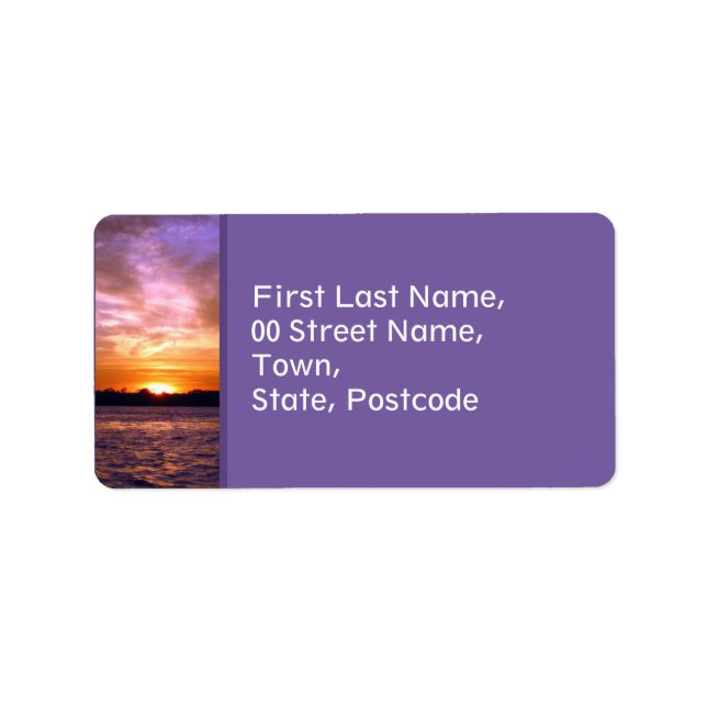 Violet Sunset Address Label (Front)