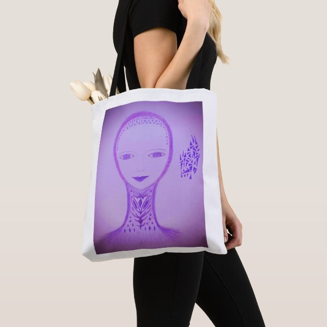 Violet Tote Bag (Close Up)