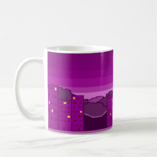 Violet Town in the Night, Enhanced Coffee Mug