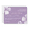 Violet Tropical Watercolor Flowers Wedding Invites