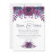 Violet Watercolor Floral Wedding Invitation