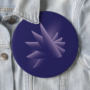 Violet wings 6 cm round badge