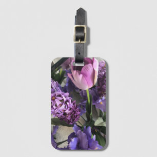 Violets Acrylic Luggage Tag