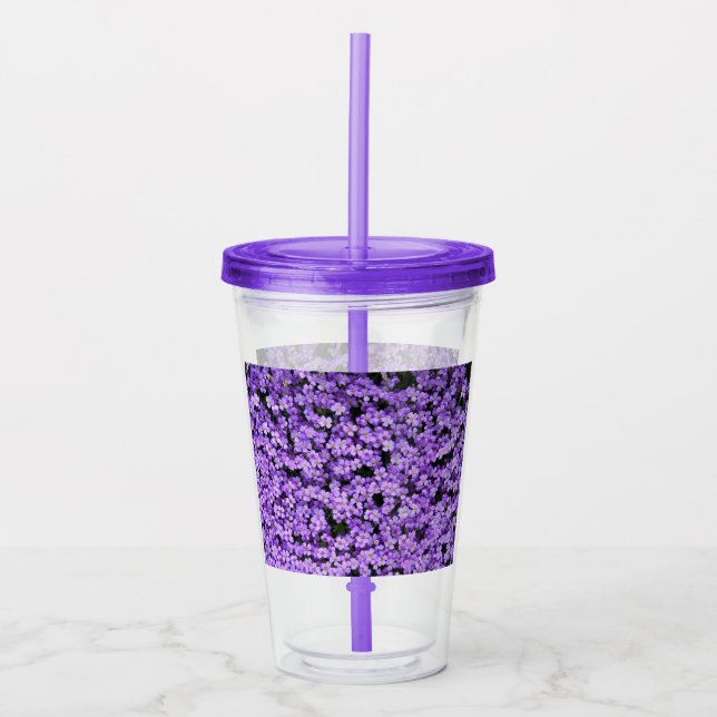 Violets Acrylic Tumbler (Front)