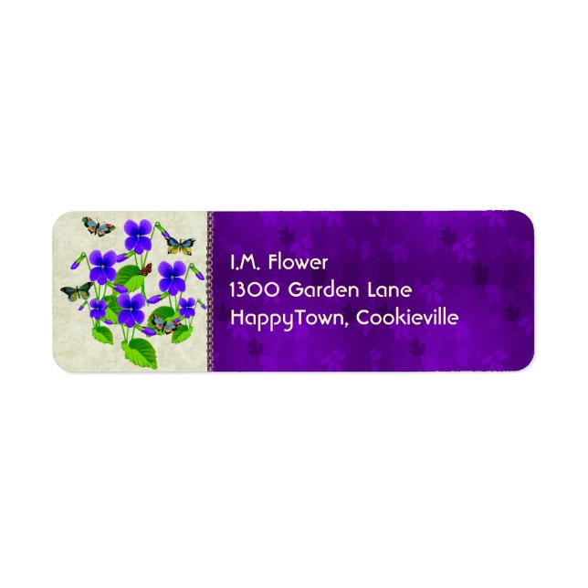 Violets and Butterflies (Front)