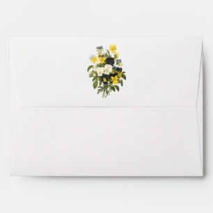 Violets and Pansy Flowers Botanical Art Envelopes
