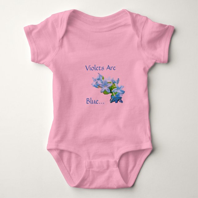 Violets Are Blue... Baby Bodysuit (Front)