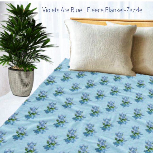Violets Are Blue... Fleece Blanket (Creator Uploaded)