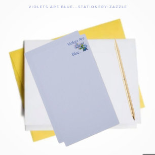 Violets Are Blue... Stationery
