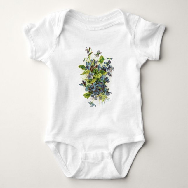 violets baby bodysuit (Front)