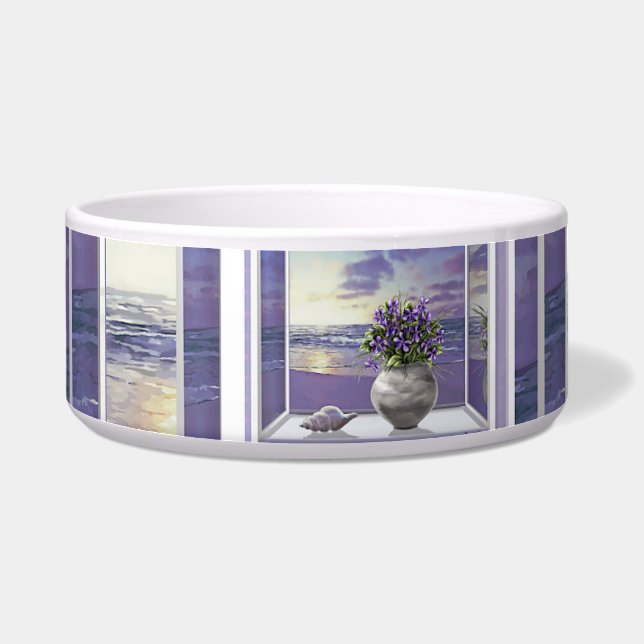 violets in a moon jar (Left)