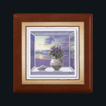 violets in a moon jar gift box<br><div class="desc">The flowers in my purple world collection: the Violets, coincidence: “Violette” in French means “purple”, they are the symbol of love. These flowers are in a traditional Korean moon jar next to a seashell. (As a fan of a worldwide K-pop group💜 , this kind of seashell and the open window...</div>