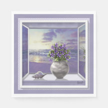 violets in a moon jar