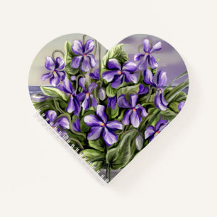 violets in a moon jar notebook