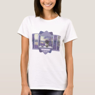 violets in a moon jar T-Shirt