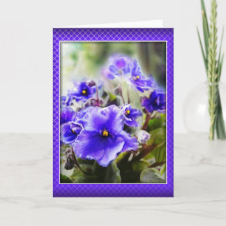 Violets in the Window - Card