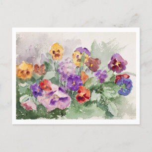 Violets Painting by Maria Wiik Postcard