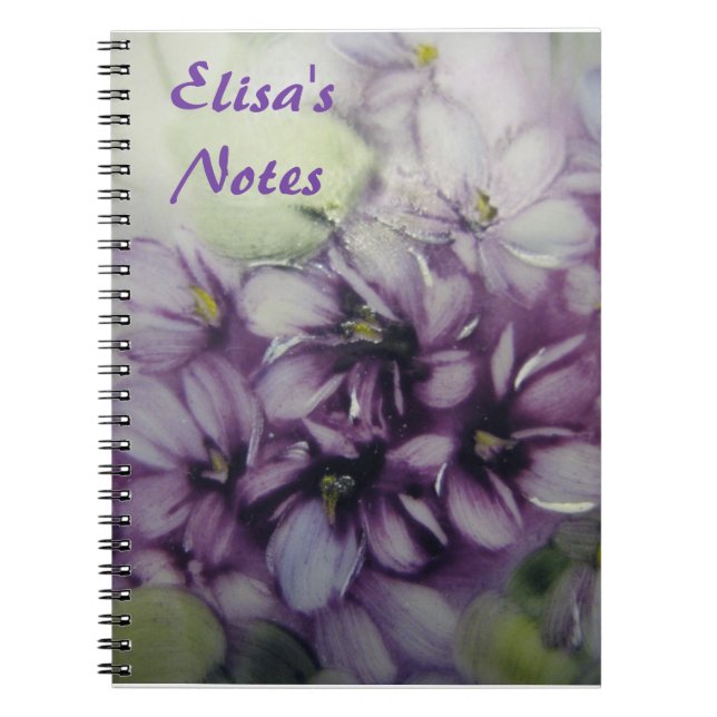 Violets personalised Notebook (Front)