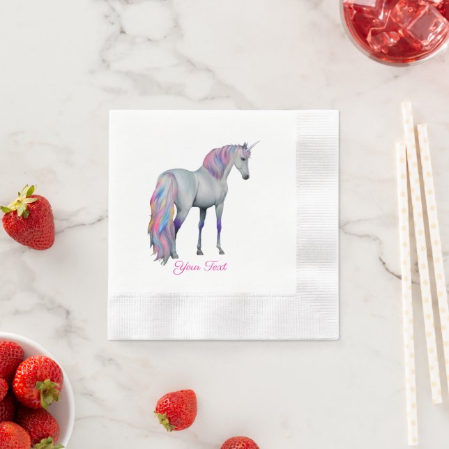 Violetta- Einhorn standing Napkin (Insitu)