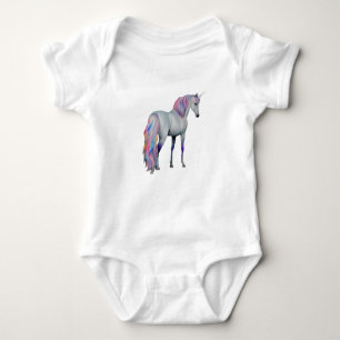 Violetta- Einhorn, stehend - Baby Bodysuit
