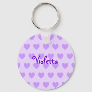 Violetta in Purple Key Ring