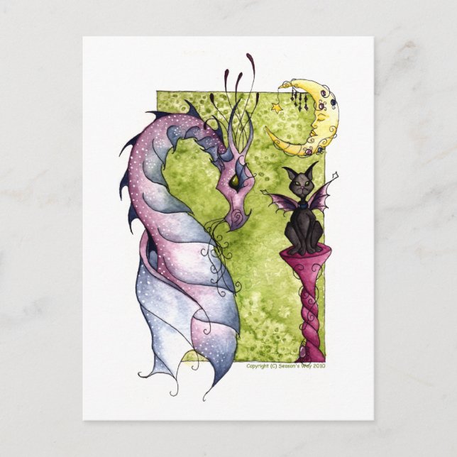 Violette and Obsidian Postcard (Front)