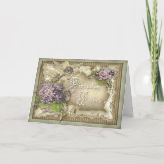 Violette Birthday Card