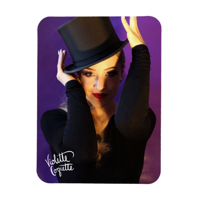 Violette Coquette "Top Hat" / 2 Magnet (Vertical)