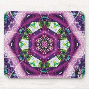 Violette Kaleidoscope Mouse Pad