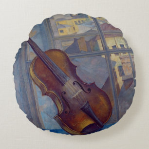 Violin, 1918 round cushion