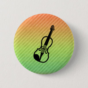 Violin 6 Cm Round Badge