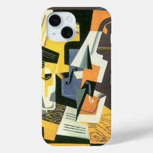Violin and Glass by Juan Gris, Vintage Cubism iPhone 15 Case
