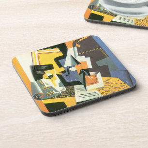 Violin and Glass by Juan Gris, Vintage Cubism Coaster