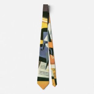 Violin and Glass by Juan Gris, Vintage Cubism Tie