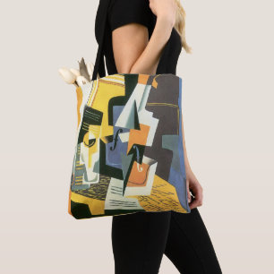 Violin and Glass by Juan Gris, Vintage Cubism Tote Bag