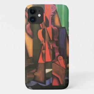 Violin and Guitar by Juan Gris, Vintage Cubism Art iPhone 11 Case