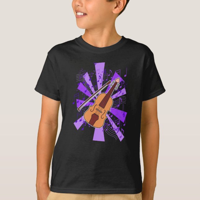 Violin and Music  T-Shirt (Front)